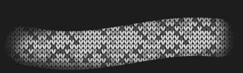 Dual Color brush stroke preview from Knitting Textures for Procreate