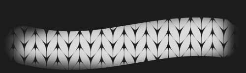 Cozy Scarf brush stroke preview from Knitting Textures for Procreate