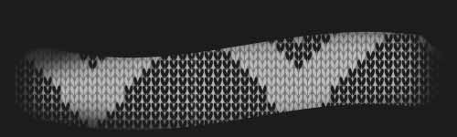 Big Hearts brush stroke preview from Knitting Textures for Procreate