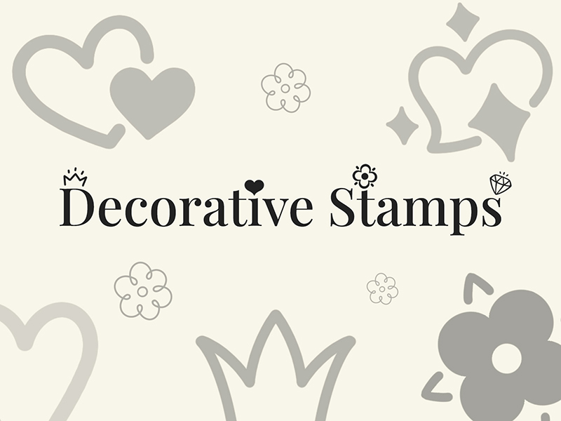 Decorative Stamps Procreate brush pack preview