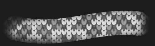 Random Twist brush stroke preview from Knitting Textures for Procreate