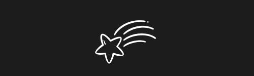 Falling Star brush stroke preview from Christmas Magic for Procreate