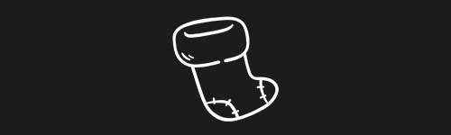 Christmas Sock brush stroke preview from Christmas Magic for Procreate