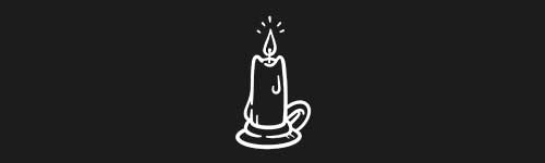 Winter Candle brush stroke preview from Christmas Magic for Procreate