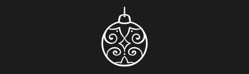 Shiny Bauble brush stroke preview from Christmas Magic for Procreate