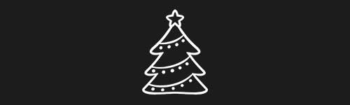 Festive Tree brush stroke preview from Christmas Magic for Procreate