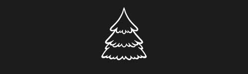 Merry Tree brush stroke preview from Christmas Magic for Procreate