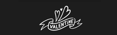 Valentine Banner brush stroke preview from Valentine Vibes for Procreate