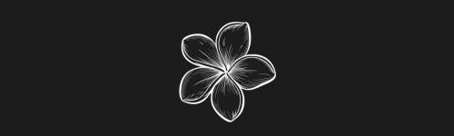 Plumeria brush stroke preview from Flower Stamps Vol.1 for Procreate
