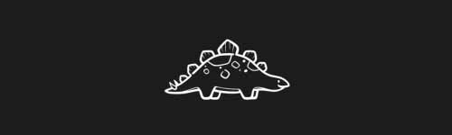 Spiky Stego brush stroke preview from Funny Dinos for Procreate