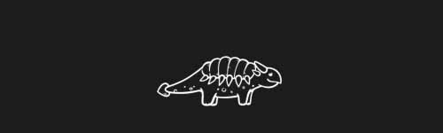 Plated Beast brush stroke preview from Funny Dinos for Procreate