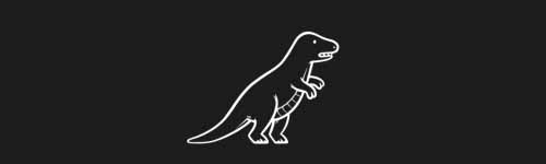 Mini Rex brush stroke preview from Funny Dinos for Procreate