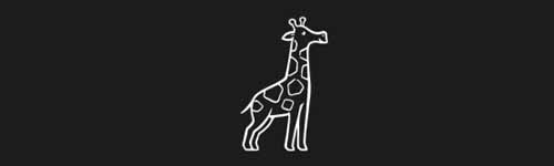 Giraffe Grace brush stroke preview from Jolly Animals for Procreate