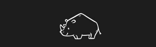 Rhino Rush brush stroke preview from Jolly Animals for Procreate