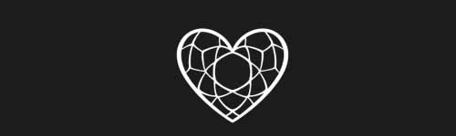 Heart Jewel brush stroke preview from Crystal Gems for Procreate