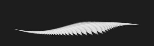 Fern Glide brush stroke preview from Floral Dance for Procreate