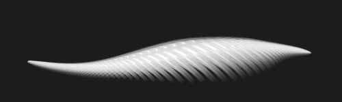Leaf Twist brush stroke preview from Floral Dance for Procreate