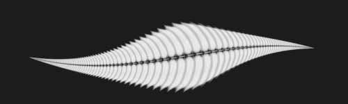 Frond Dash brush stroke preview from Floral Dance for Procreate