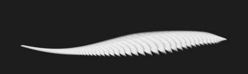 Frond Drift brush stroke preview from Floral Dance for Procreate