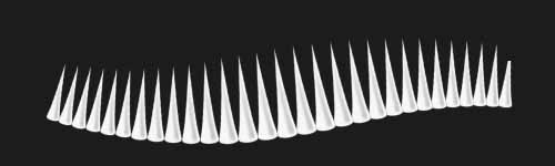Spike Crest brush stroke preview from Floral Dance for Procreate