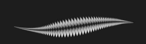 Swaying Fern brush stroke preview from Floral Dance for Procreate