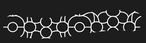 Woven Fate brush stroke preview from Boundless Patterns for Procreate