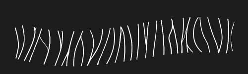 Zebra Mirage brush stroke preview from Boundless Patterns for Procreate