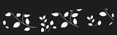 Leaflet Whim brush stroke preview from Boundless Patterns for Procreate