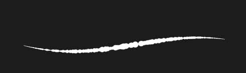 Pixel Snap brush stroke preview from Manga Pulse for Procreate