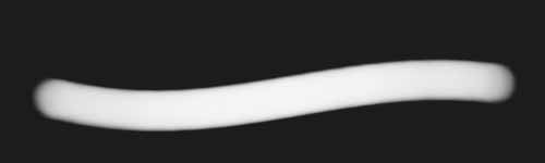 Silk Flood brush stroke preview from Manga Pulse for Procreate