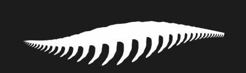 Snag Bone brush stroke preview from Mortal Thicket for Procreate