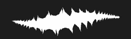 Snare Tail brush stroke preview from Mortal Thicket for Procreate