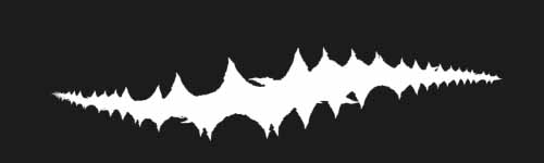 Beast Curve brush stroke preview from Mortal Thicket for Procreate