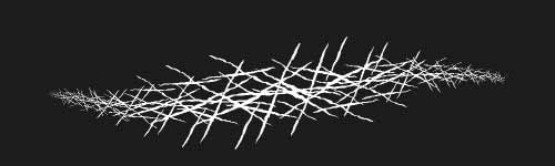 Shadow Bark brush stroke preview from Mortal Thicket for Procreate