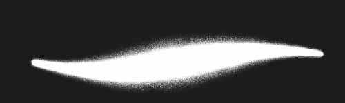 Chalk Volcano brush stroke preview from Spray Ritual for Procreate