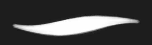 Moth Gleam brush stroke preview from Pastel Trace for Procreate