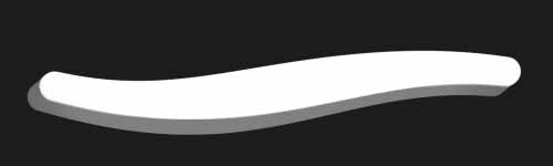 Chroma Flow brush stroke preview from 3D Strokes for Procreate