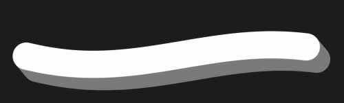 Gloss Script brush stroke preview from 3D Strokes for Procreate