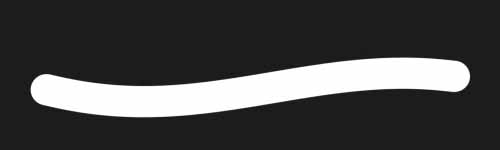 3D Glass brush stroke preview from 3D Essentials for Procreate