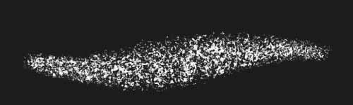 Stone Petal brush stroke preview from Spongy Veil for Procreate