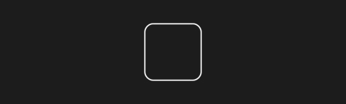 Rounded Square brush stroke preview from Simple Geometry for Procreate