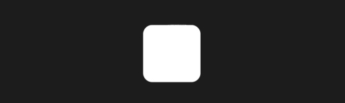 Rounded Square Glyph brush stroke preview from Simple Geometry for Procreate