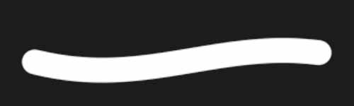 Optic Line brush stroke preview from Realistic Eye for Procreate
