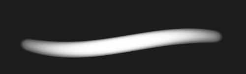 Tiny Glint brush stroke preview from Realistic Eye for Procreate