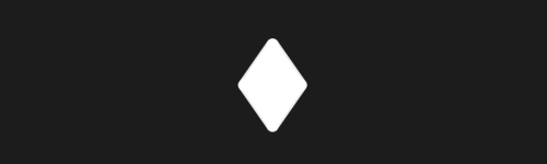 Rounded Diamond Glyph brush stroke preview from Simple Geometry for Procreate