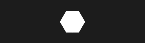 Hexagon Glyph brush stroke preview from Simple Geometry for Procreate