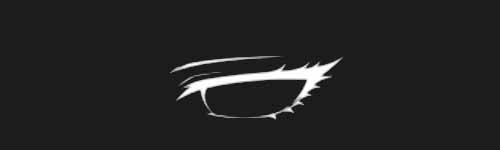 Downcast Eye brush stroke preview from Anime Eyes Builder for Procreate