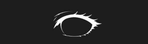 Innocent Eye brush stroke preview from Anime Eyes Builder for Procreate