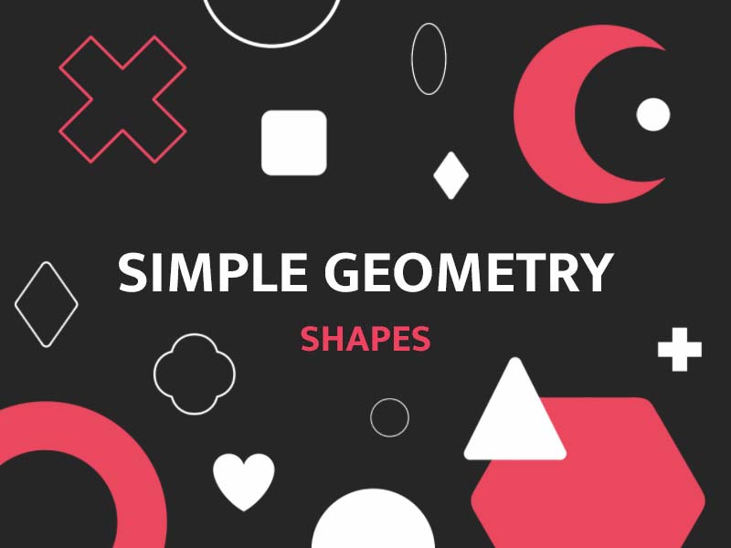 Simple Geometry Procreate brush pack preview