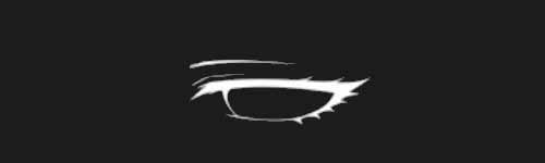 Sleepy Eye brush stroke preview from Anime Eyes Builder for Procreate